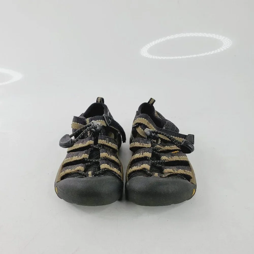 Keen Boy's Black Newport‎ H2 1006039 Tie Up Trail Trekking Sandal Size 9